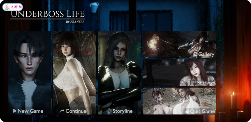 【SD/3D/亚洲SLG/汉化/动态】副手人生 UNDERBOSSLIFE V0.1 AI汉化版【1.40G】