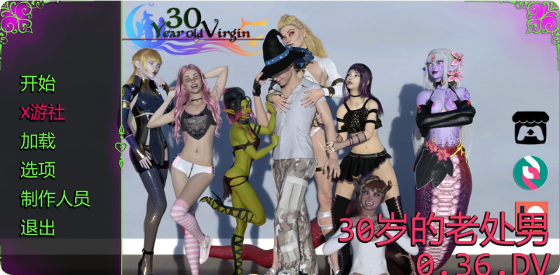【SD/3D/欧美SLG/汉化/动态】3YoV 30YearOldVirgin v0.36 DV 汉化版【6.10G】